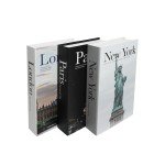Decorative Coffee Table Fake Books Set – 3 Pieces