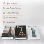 Decorative Coffee Table Fake Books Set – 3 Pieces