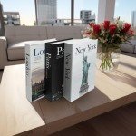 Decorative Coffee Table Fake Books Set – 3 Pieces