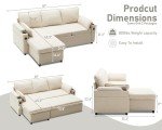DURASPACE 2-in-1 Sleeper Sofa with Storage, Beige