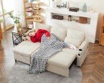 DURASPACE 2-in-1 Sleeper Sofa with Storage, Beige