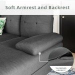 U-Shaped Sectional Sofa with Double Chaise - Black