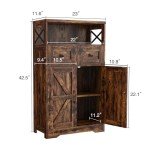 Befrases Rustic Farmhouse Storage Cabinet with Drawers