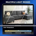 U-Shaped Sectional Sofa with Double Chaise - Black