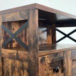 Befrases Rustic Farmhouse Storage Cabinet with Drawers