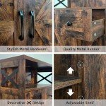 Befrases Rustic Farmhouse Storage Cabinet with Drawers