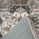 Beige Distressed Oriental 2x3 Area Rug