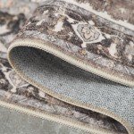 Beige Distressed Oriental 2x3 Area Rug