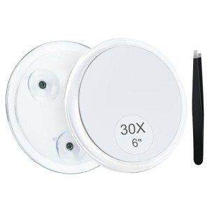 30X Suction Cup Magnifying Makeup Mirror
