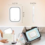 Portable LED Travel Makeup Mirror with Lights