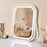 Portable LED Travel Makeup Mirror with Lights