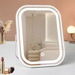 Portable LED Travel Makeup Mirror with Lights