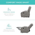 Electric Power Lift Recliner Chair with Massage - Gray