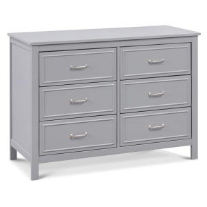 Charlie 6-Drawer Double Dresser in Grey