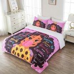 Black Girl Magic Queen Comforter Set for Teens
