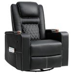 YITAHOME Swivel Rocking Recliner with Massage & Heat