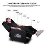 GTRACING Bluetooth Gaming Recliner Chair - Black