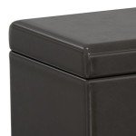 Avalon 54" Wide Contemporary Storage Ottoman Bench
