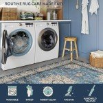 Lahome Floral Medallion Area Rug - 2x3 Blue