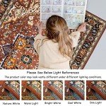 Moynesa Ultra-Thin Washable Oriental Area Rug 3x5