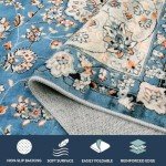 Lahome Floral Medallion Area Rug - 2x3 Blue