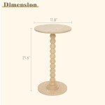 Fultyle Round Side Table for Small Spaces