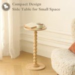 Fultyle Round Side Table for Small Spaces