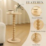 Fultyle Round Side Table for Small Spaces