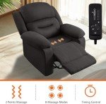 Comfortable Fabric Recliner Chair for Relaxation
