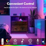 Tykacna 27" LED Night Stand with Charging Station