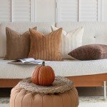 Set of 4 Neutral 18x18 Inch Throw Pillows