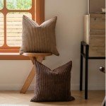 Set of 4 Neutral 18x18 Inch Throw Pillows
