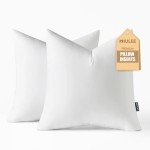 MIULEE 18x18 Decorative Throw Pillow Inserts - 2 Pack