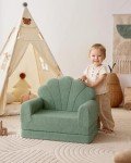 Kids 2-in-1 Soft Couch and Lounger in Green