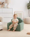 Kids 2-in-1 Soft Couch and Lounger in Green