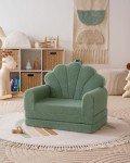Kids 2-in-1 Soft Couch and Lounger in Green