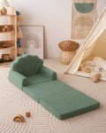 Kids 2-in-1 Soft Couch and Lounger in Green
