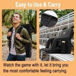 Heated Massage Reclining Stadium Seat with Power Bank