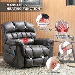 Large Power Lift Recliner with Massage & Heat