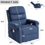 Louvixa Power Lift Recliner with Heat and Massage