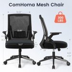 Ergonomic Office Chair with Flip-up Armrests