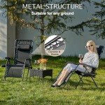 Sweetcrispy Set of 2 Portable Zero Gravity Chairs