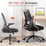 Ergonomic Office Chair with Flip-up Armrests