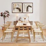 Set of 4 Mid-Century Modern Weave Dining Chairs