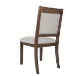 Neutral Textured Upholstered Dining Chairs - Set of 2