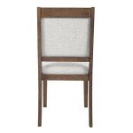 Neutral Textured Upholstered Dining Chairs - Set of 2