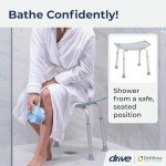 Adjustable Shower Stool with Suction Feet