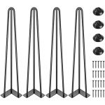 Hairpin Table Legs - 20 Inch Steel, 4PCS