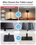 2 Pack Cordless LED Table Lamps - Battery Operated