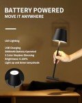2 Pack Cordless LED Table Lamps - Battery Operated